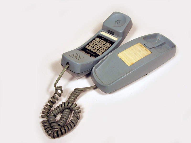 telefono gondola azul sobremesa pared botones 10x7x22 1u